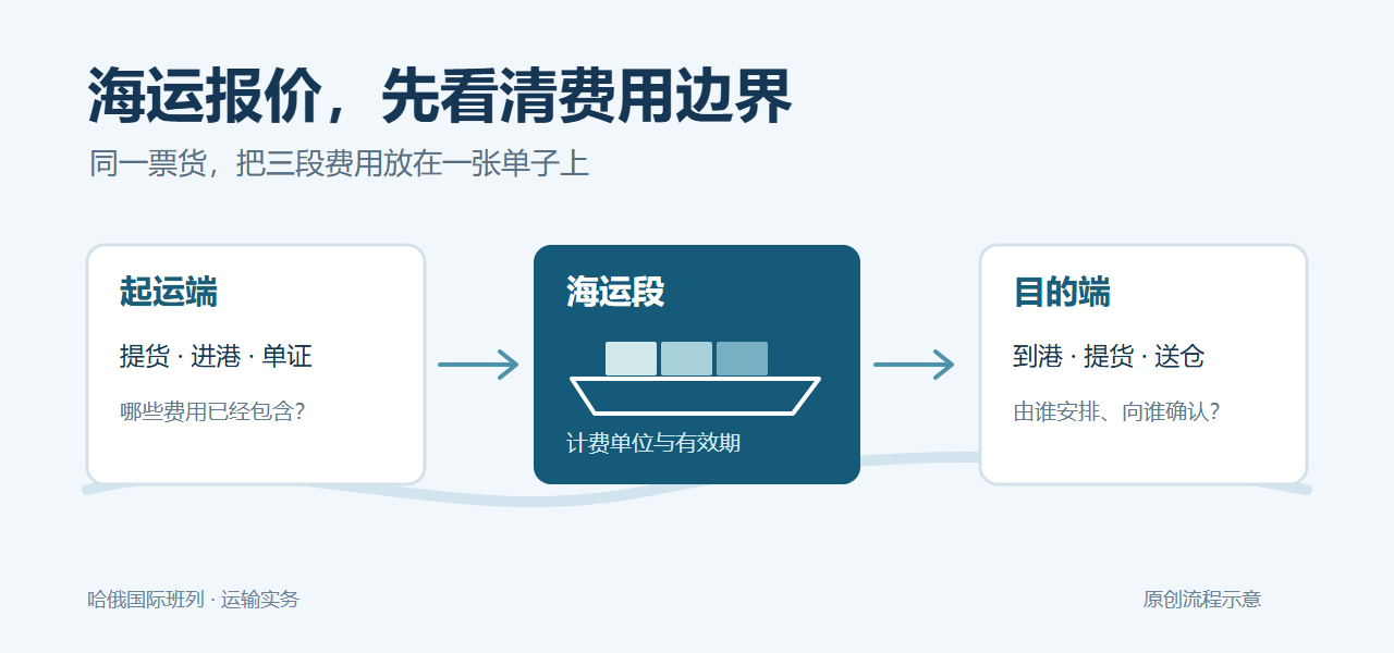 海运报价拿到手，先看清这几笔钱
